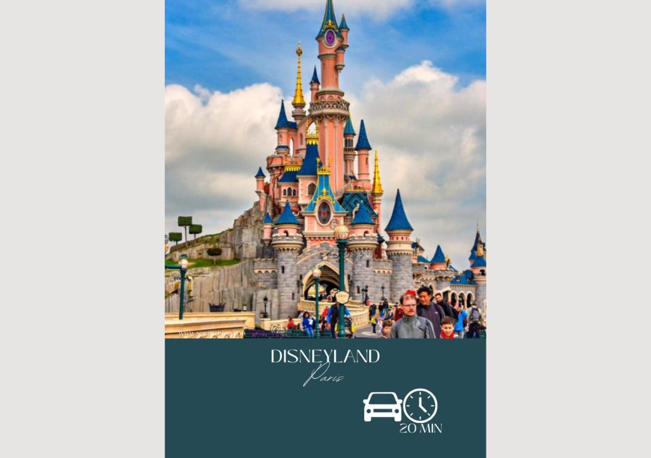 Appartement-Paris-Disney-Terrasse-Jardin-Parking Vaires-sur-Marne Екстериор снимка